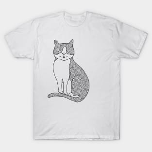 Happy Cat Sketch - Olecranon T-Shirt